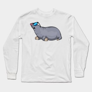 Mole with Sunglasses Long Sleeve T-Shirt